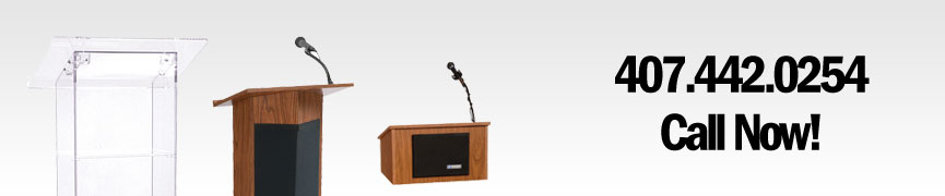 Podium Rental Header